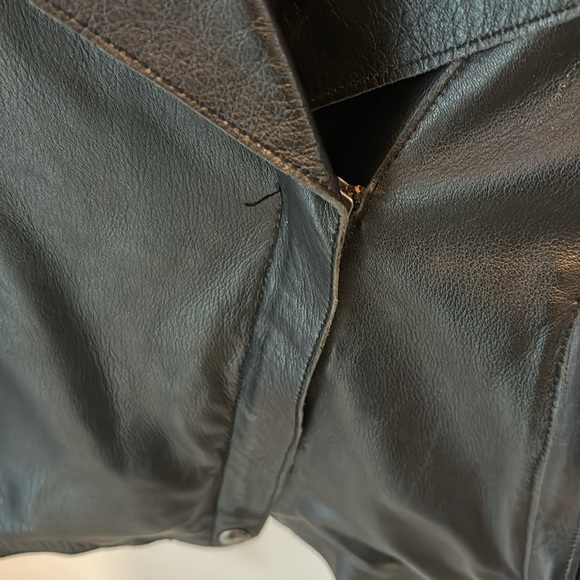 Muubaa London | 100% Lamb Leather Moto Jacket Sz 8 - Picture 6 of 10
